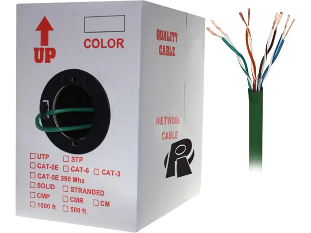 Nippon Labs Nippon Labs 50CP-C6-ST-1K-GN Cat6 1000 ft 24 AWG stranded network ethernet cable — product photo