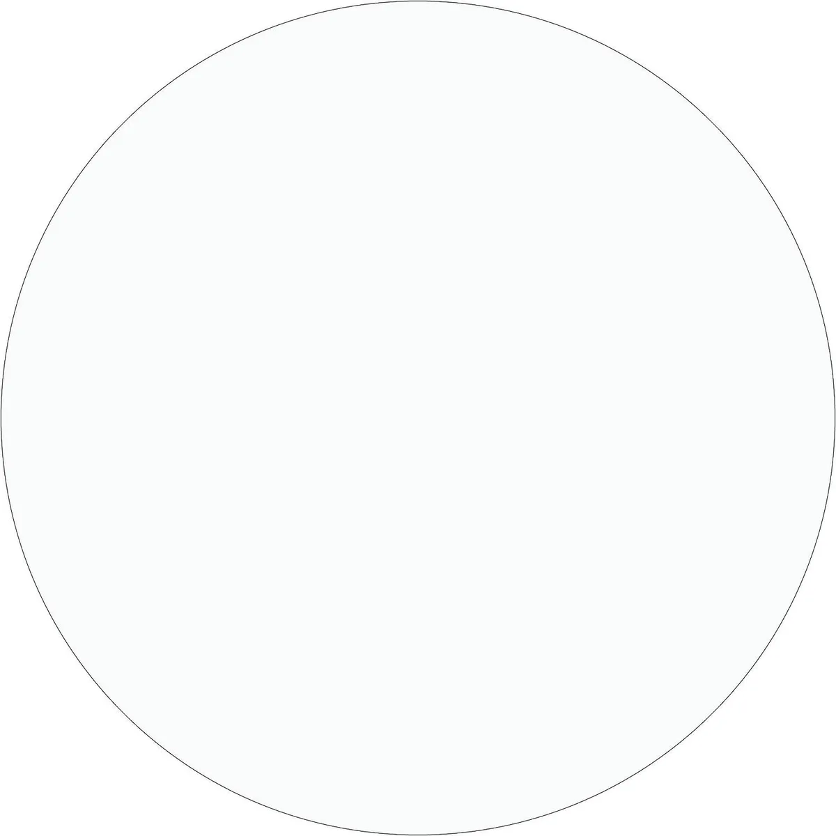 Tape Logic Tape Logic Removable Labels 2" Circle Clear 500 DL1390CL — product photo
