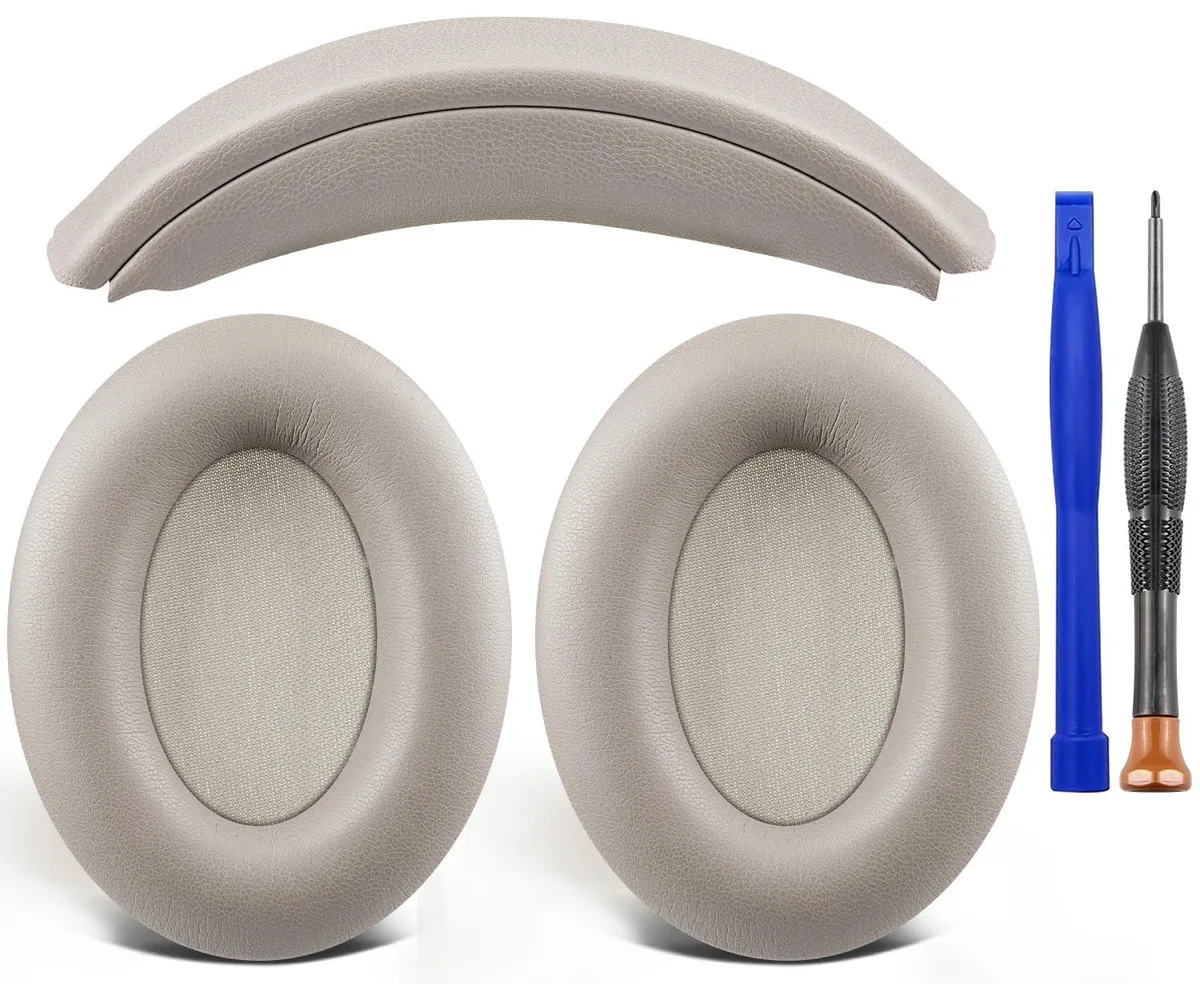 ALSEYE ALSEYE Replacement Kit for Sony WH-1000XM3 – Silver 2 in 1 accessory — product photo