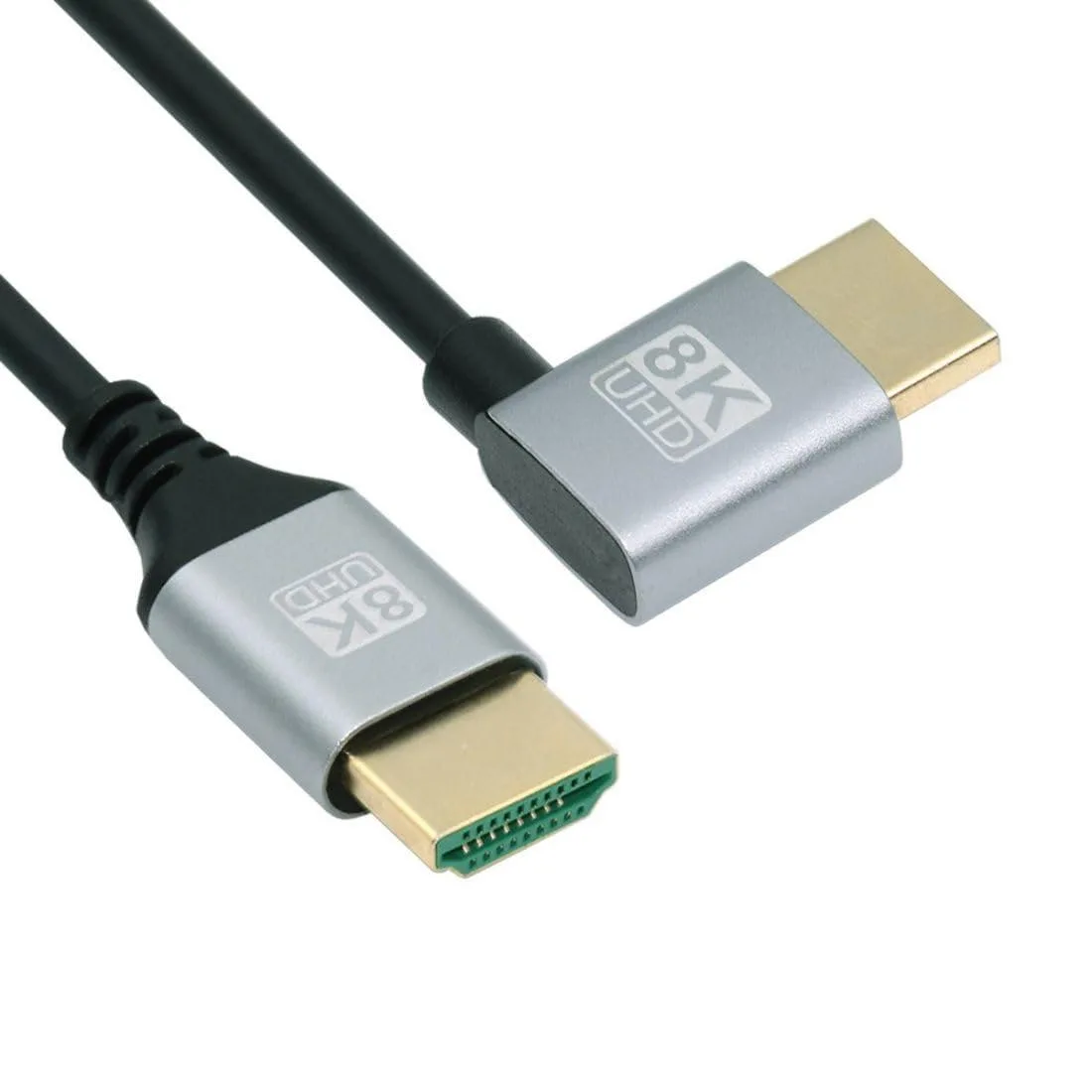 LORDWORLD LORDWORLD HDMI 2.1 Cable 90 Degree Left Angled 0.5M 48Gbps Gold-Plated — product photo