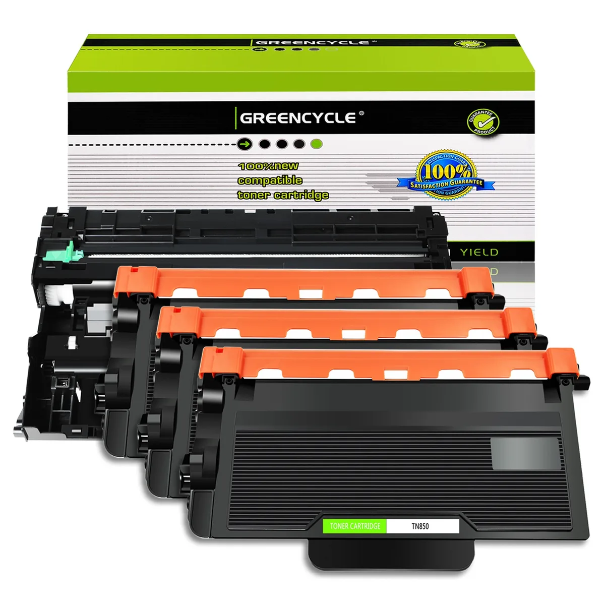 GREENCYCLE GREENCYCLE TN850 3PK toner + DR820 drum combo — product photo