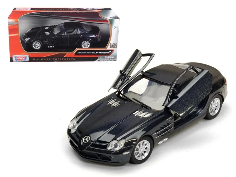 MOTORMAX MOTORMAX Mercedes McLaren SLR 1/24 Diecast Vehicle Metallic Black — product photo