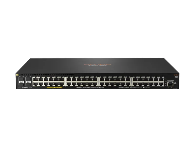 HP HP JL557A Aruba 2930F 48G PoE+ 4SFP 740W network switch — product photo
