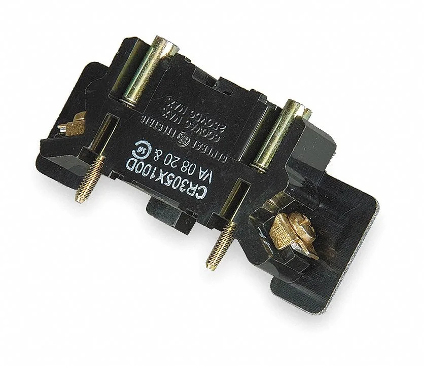 GE GE CR305X100D Auxiliary Contact Block 1NO 10 A Transparent — product photo