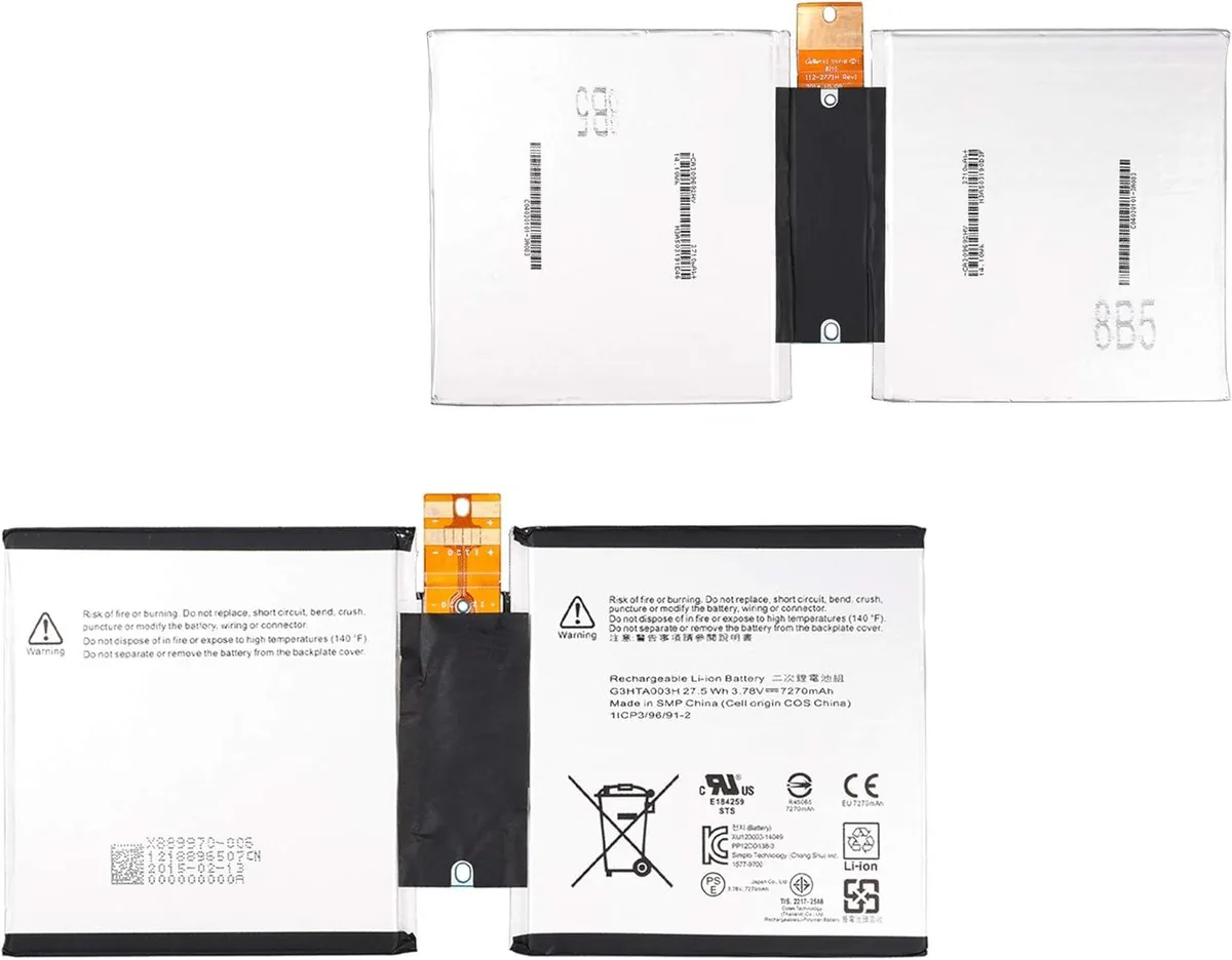 NShi NShi G3HTA003H G3HTA004H laptop battery 7270mAh 27.5Wh 3.78V for Microsoft Surface 3 1645 — product photo
