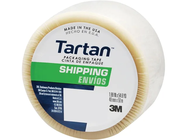 Clear packing tape roll on 3 inch core 55 yards