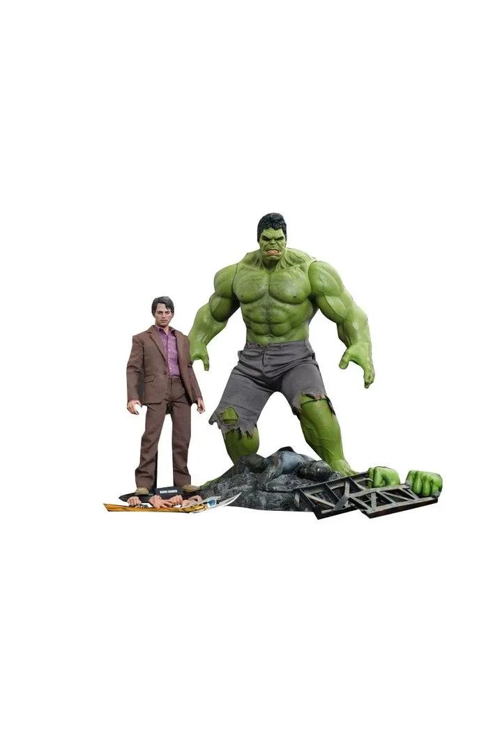 Hot Toys Hot Toys MMS230 The Avengers Bruce Banner and Hulk Regional Premium Edition action figures set — product photo