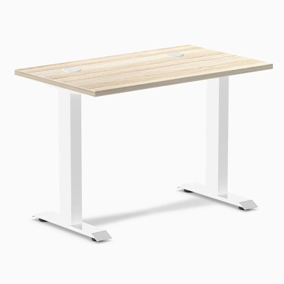 Desky Desky Zero Mini Office Desk Classic Oak White 40 x 24 in — product photo