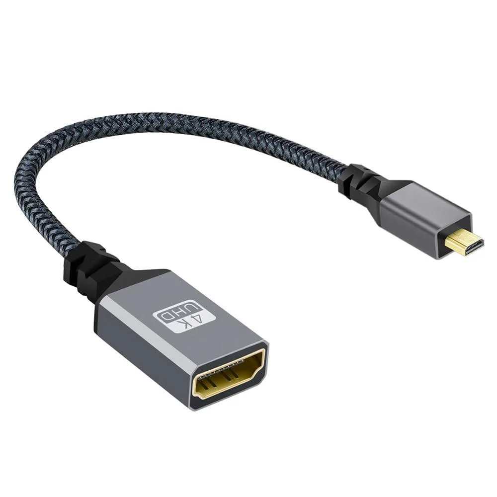 LORDWORLD LORDWORLD 4K Micro HDMI 1.4 Male to HDMI Female Extension Cable — product photo