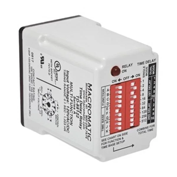 Macromatic Macromatic TD-88168 Multifunction Time Delay Relay 16 Functions 24V AC/DC 8 Pin Octal — product photo