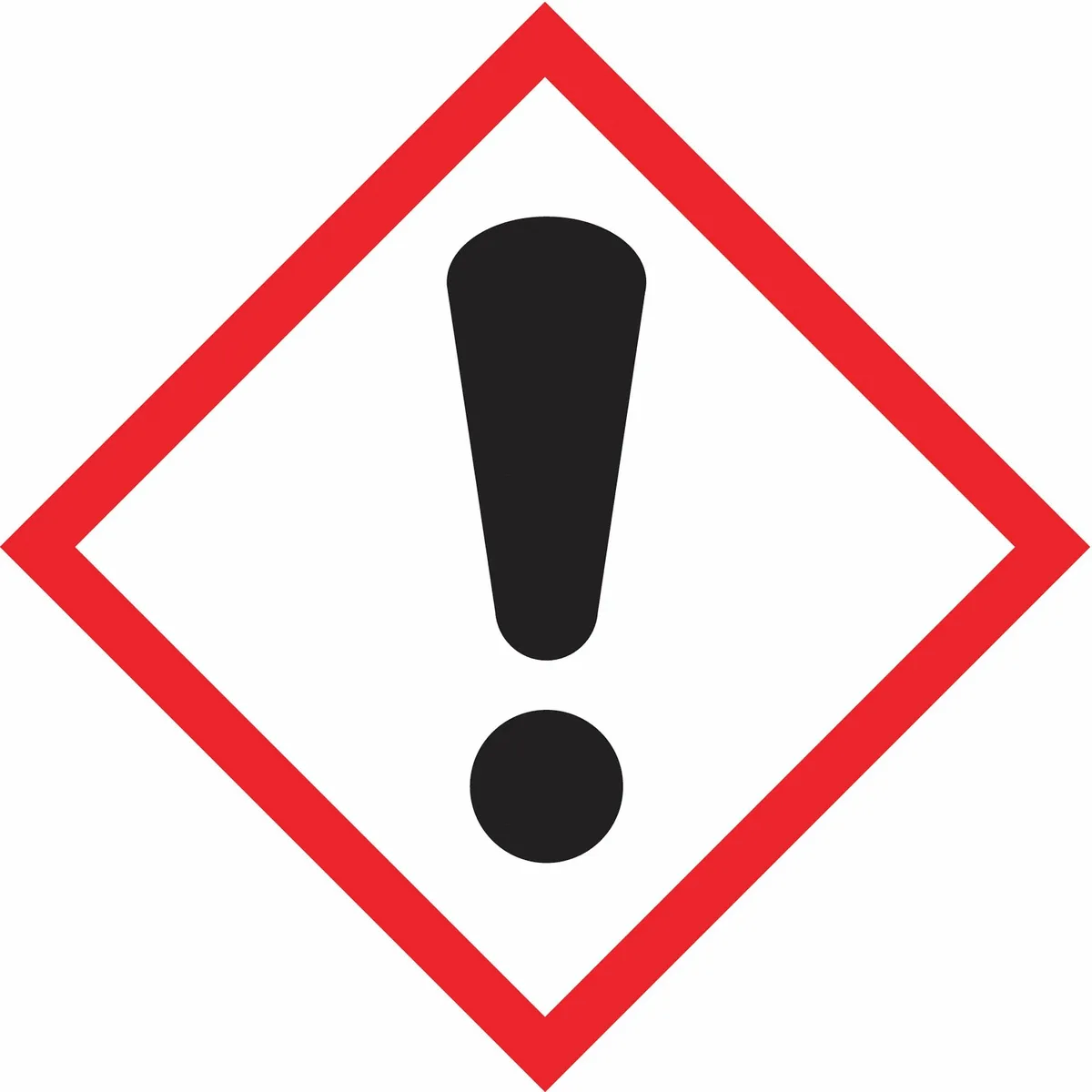 Accuform Signs Accuform Signs LZH607EV2 Exclamation Label 1x1 In Poly 250 Roll — product photo