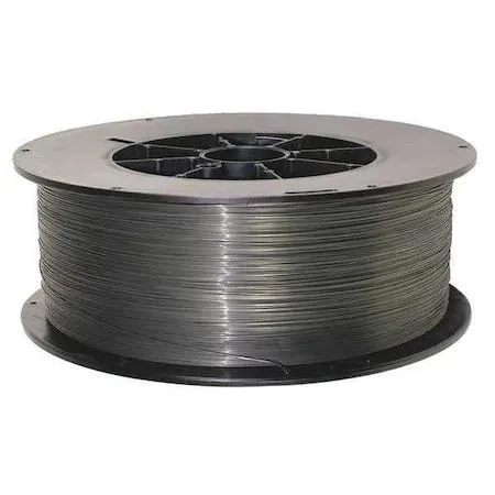 Blue plastic spool with .045 inch metal-cored welding wire 33 lb