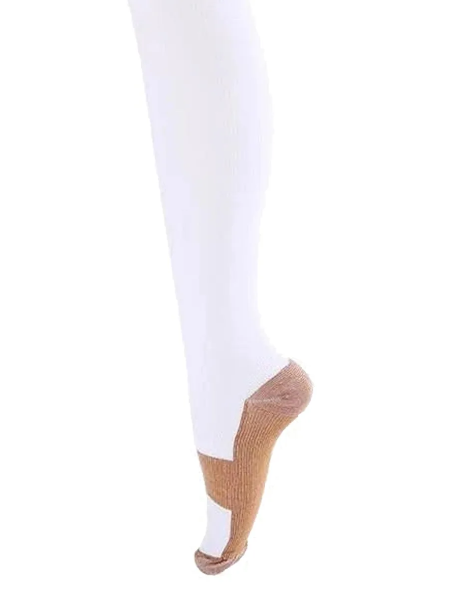 Ontel Ontel Miracle Copper Compression Socks White Small/Medium foot care — product photo