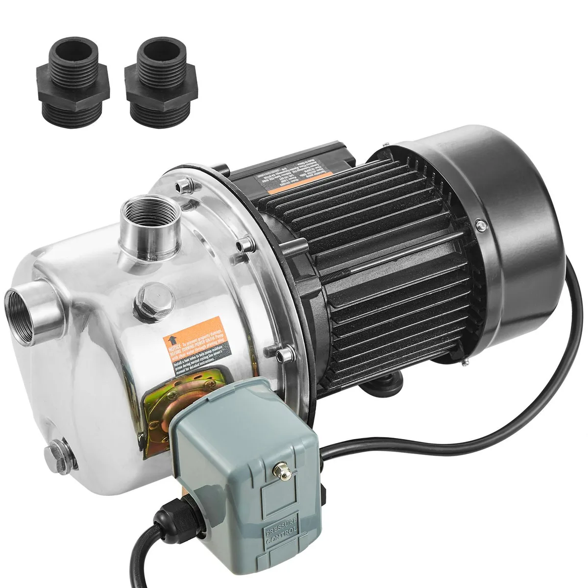 VEVOR VEVOR ZX11004 0.75 HP 115V 18.5 GPM 131 ft Stainless Steel Shallow Well Jet Pump — product photo