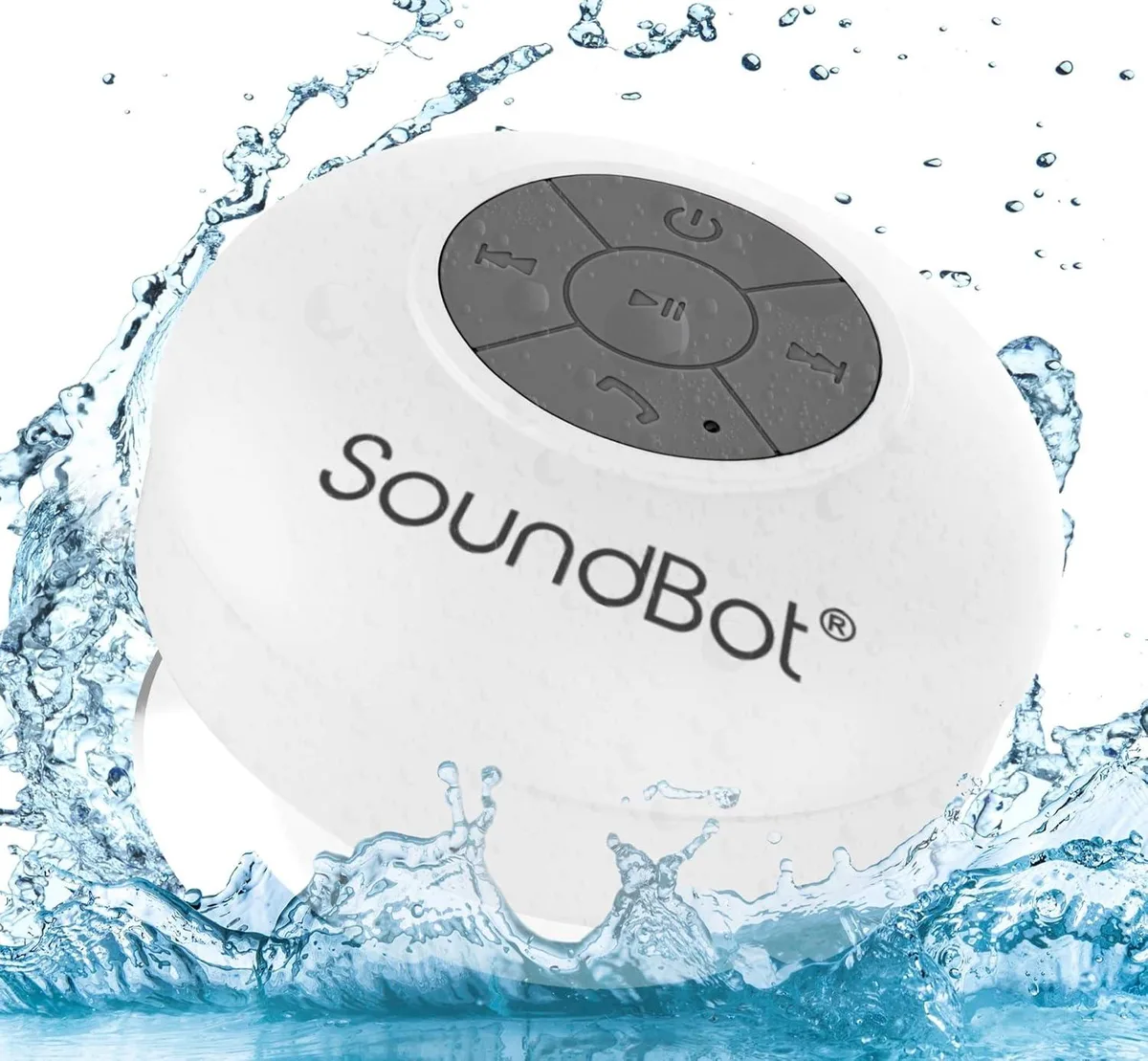 PISKEKAT PISKEKAT Soundbot SB510 Water Resistant Bluetooth Shower Speaker Handsfree Portable Speakerphone — product photo