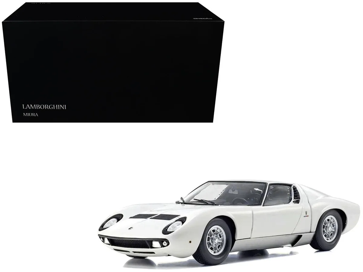 KYOSHO KYOSHO Lamborghini Miura P 400 White 1/18 Diecast Model Car — product photo