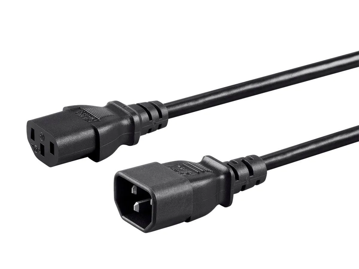Monoprice Inc. Monoprice 127293 4.00 ft 18AWG Power Extension Cord C14 to C13 10A — product photo