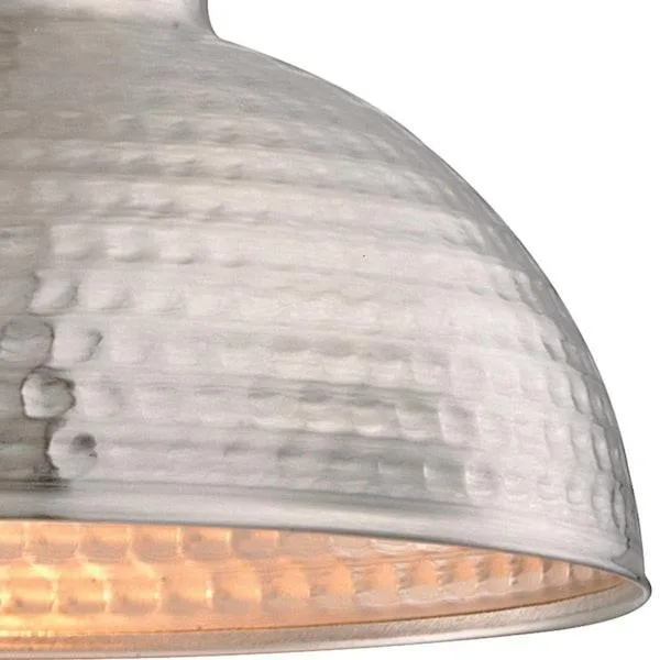 Westinghouse Westinghouse 6309600 60W Mini Ma-Lighte Hammered Brushed Nickel Pendant — product photo