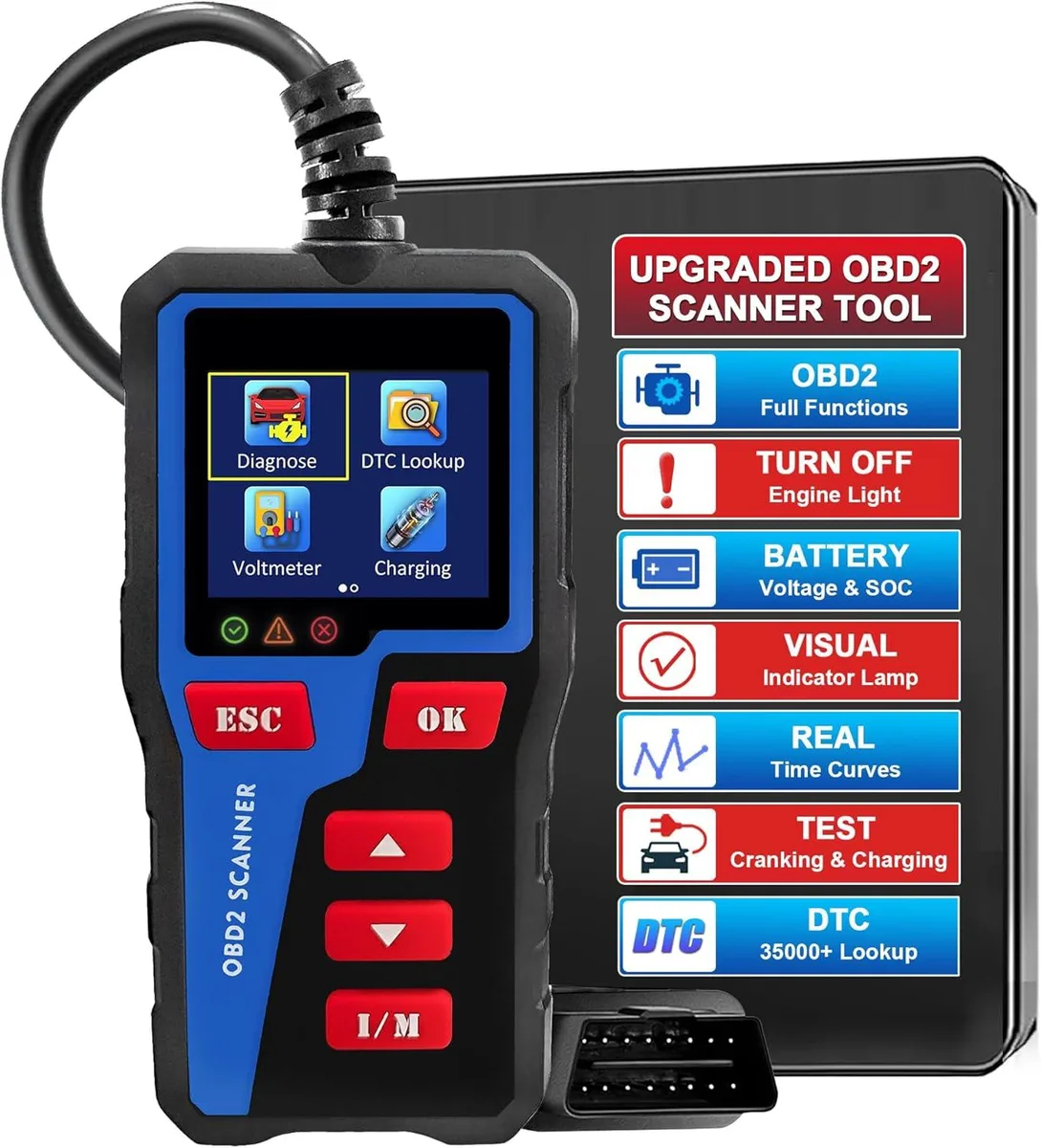 TAURKENAM TAURKENAM AT300 OBD2 Car Code Reader Scanner car electronics accessory — product photo