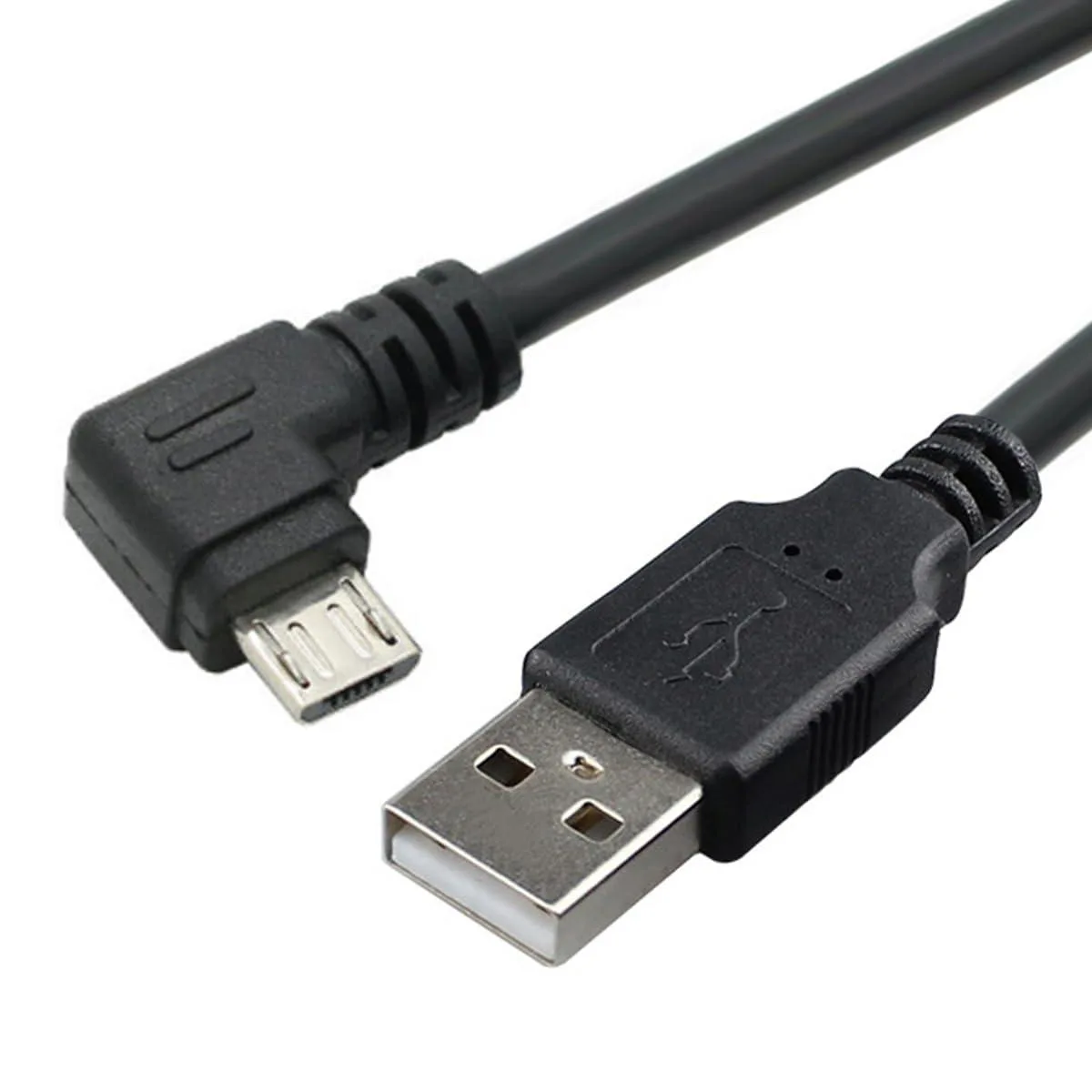 WRIARICH WRIARICH Left Angled 90 Degree Micro USB 2.0 to USB 2.0 Type-A Cable 25cm — product photo