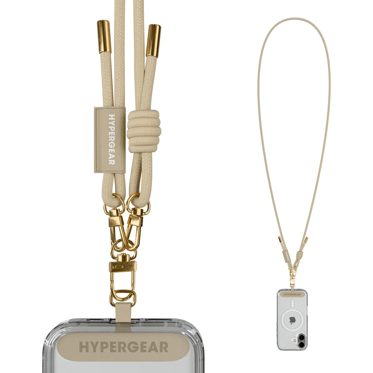 HyperGear HyperGear TECHcessories Sand Beige Crossbody Phone Strap 29-58 — product photo