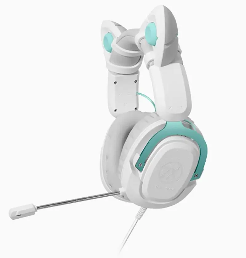 ASUS ASUS TX Gaming 7.1 Kitty Ear Headset White 3.5mm 305g — product photo