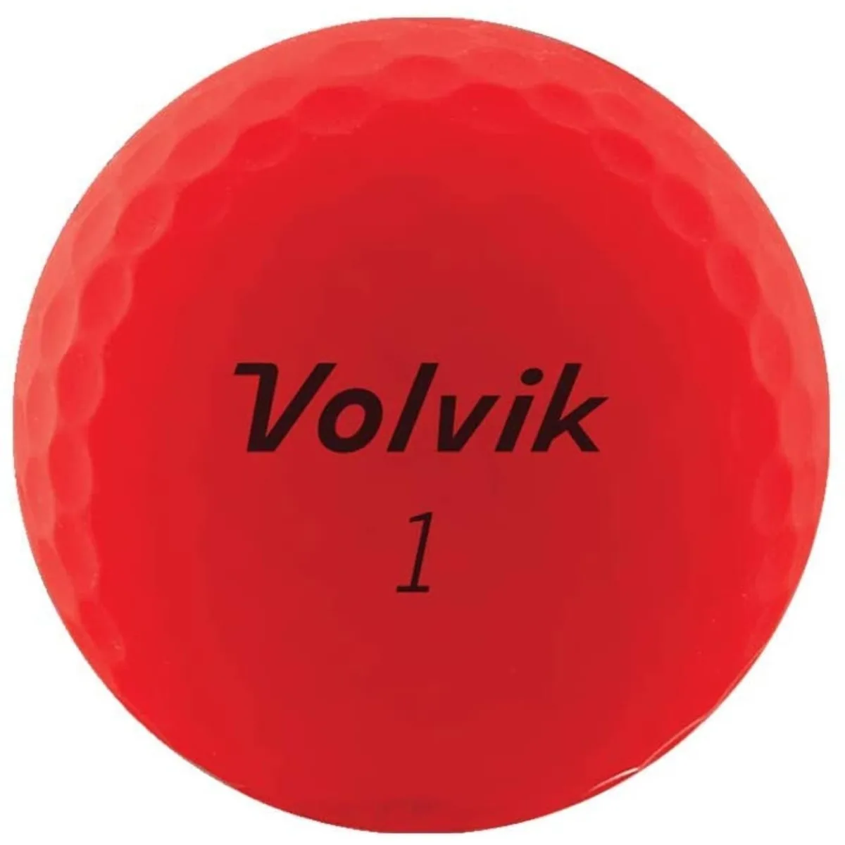 Volvik Volvik 9527 Vivid 3 Pc Golf Balls Matte Red 2020 — product photo