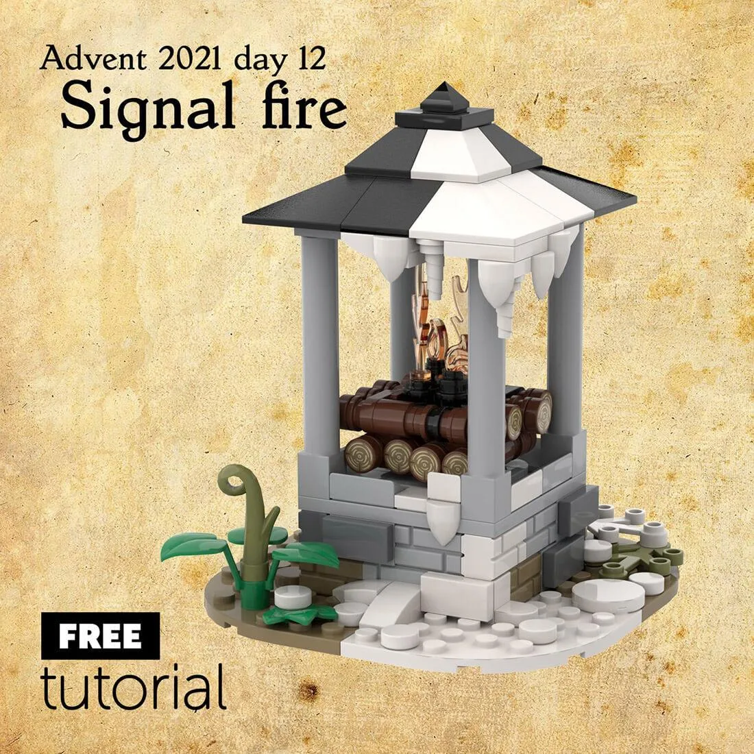 ZITIANYOUBUILD ZITIANYOUBUILD MOC-96361 Medieval Signal Fire 166 Parts — product photo