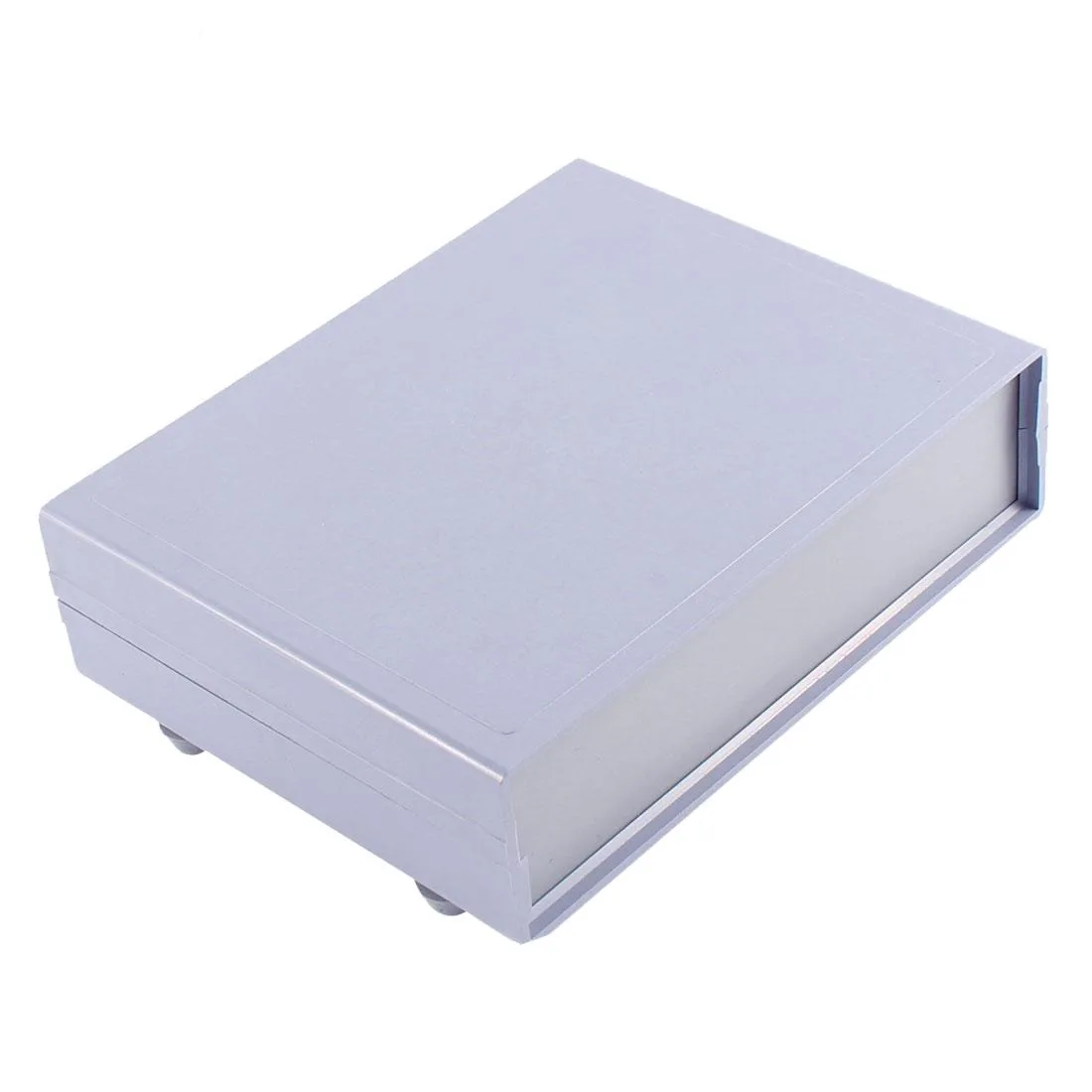 Slate blue rectangular plastic project box 150 x 120 x 40mm