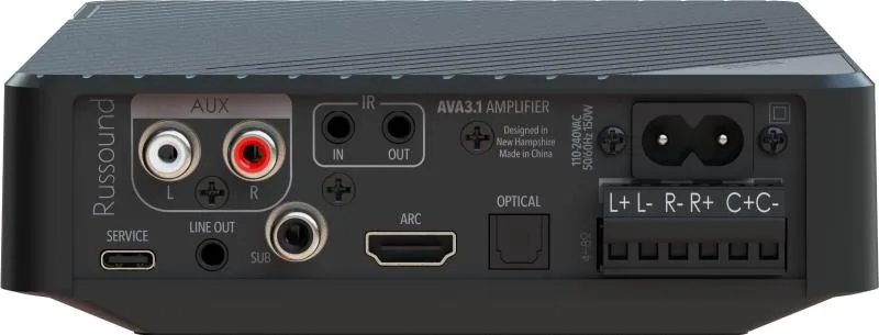 Russound Russound AVA3.1 3.1-Channel Mini-AVR with Bluetooth 5.0 and ARC — product photo