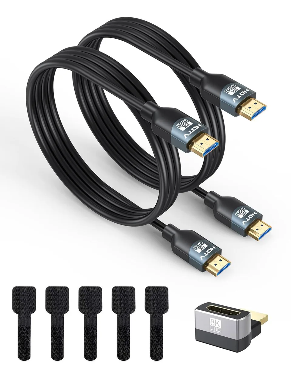 Keyence Keyence 8K HDMI 2.1 Cable 2-Pack 6FT 48Gbps audio video converter — product photo