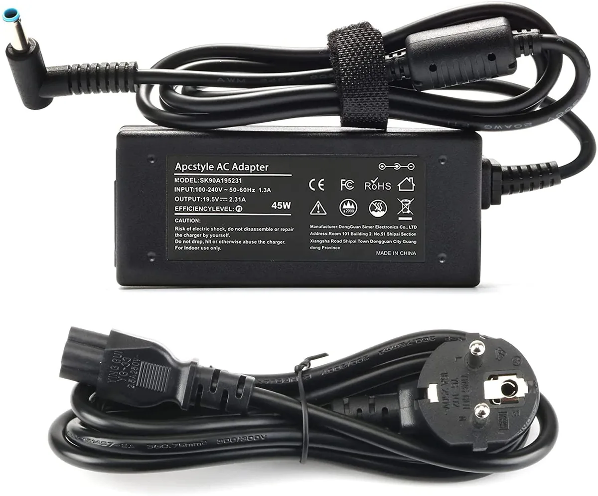 myVolts myVolts 45W 19.5V 2.31A AC Adapter Laptop Charger 4.5*3.0mm Blue Tip — product photo