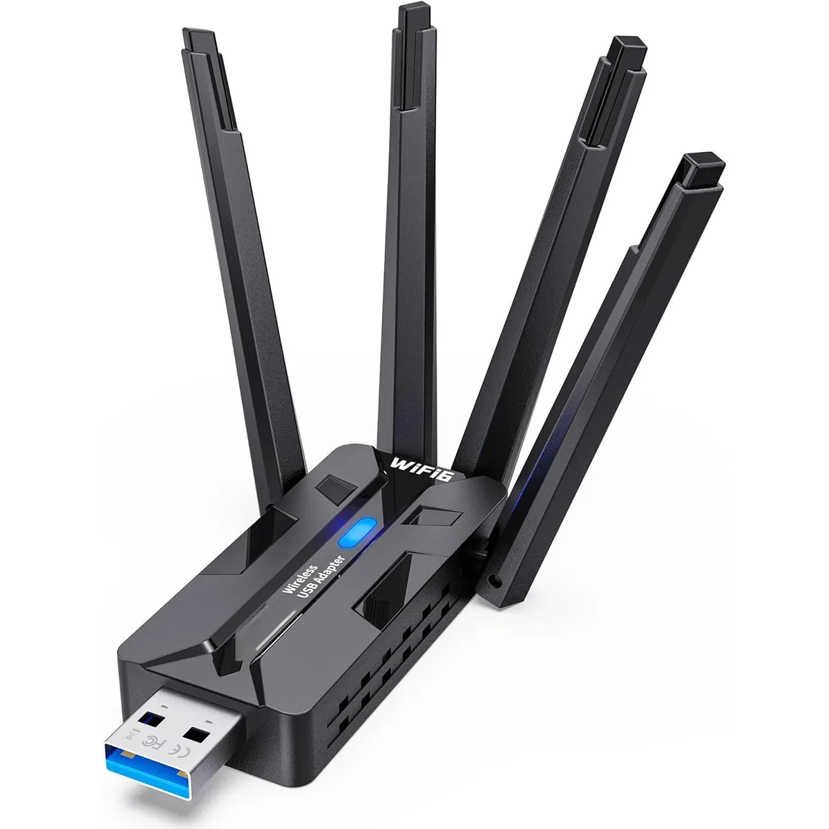 IHDAPP IHDAPP USB Wi-Fi 6 Adapter 1800Mbps 4 Antennas USB 3.0 — product photo