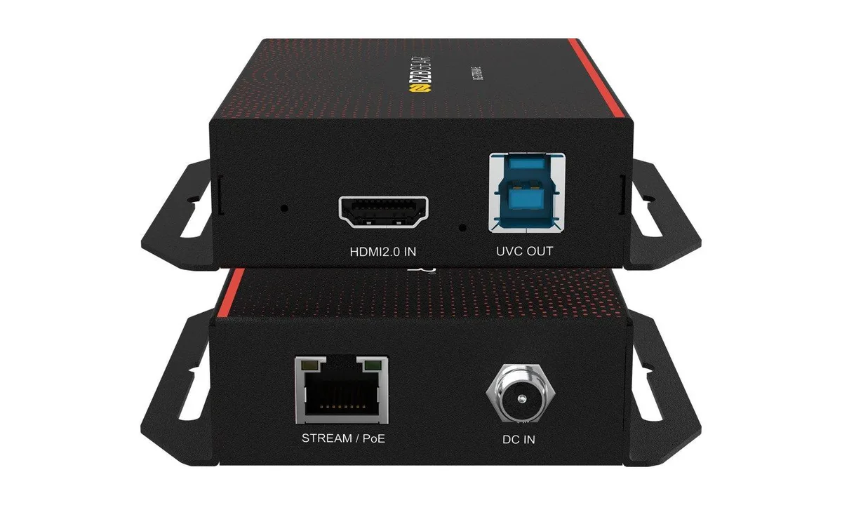 BZBGEAR BZBGEAR BG-STREAM-E HDMI to IP/UVC POE Encoder H.264/H.265 Dante AV-H Ready audio video converter — product photo