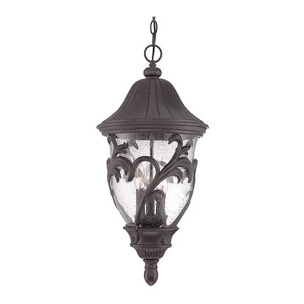 Black Coral three-light chandelier in MarbleX finish