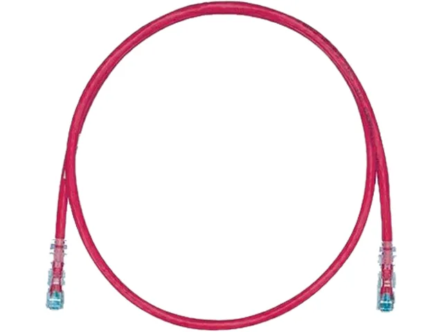 Panduit Panduit UTPSP5RDY network ethernet cable Cat 6 5 ft red RJ-45 male 802.3at — product photo