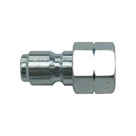 Galvanised steel quick-connect plug with female NPT thread