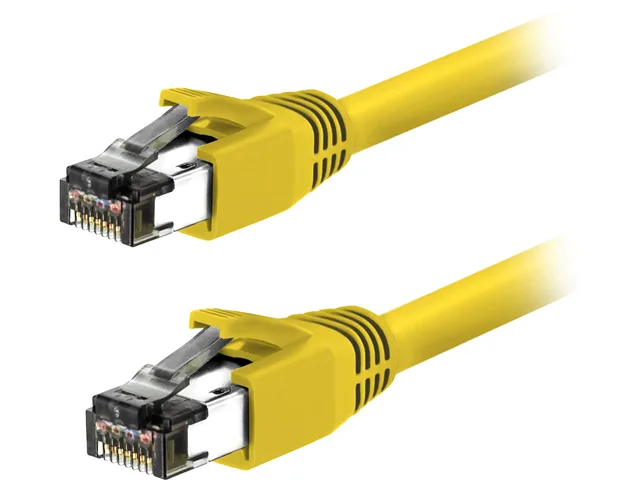 Nippon Labs Nippon Labs 60CAT8-50-24YW-10P Cat 8 network ethernet cable 50 ft Yellow 24 AWG shielded — product photo