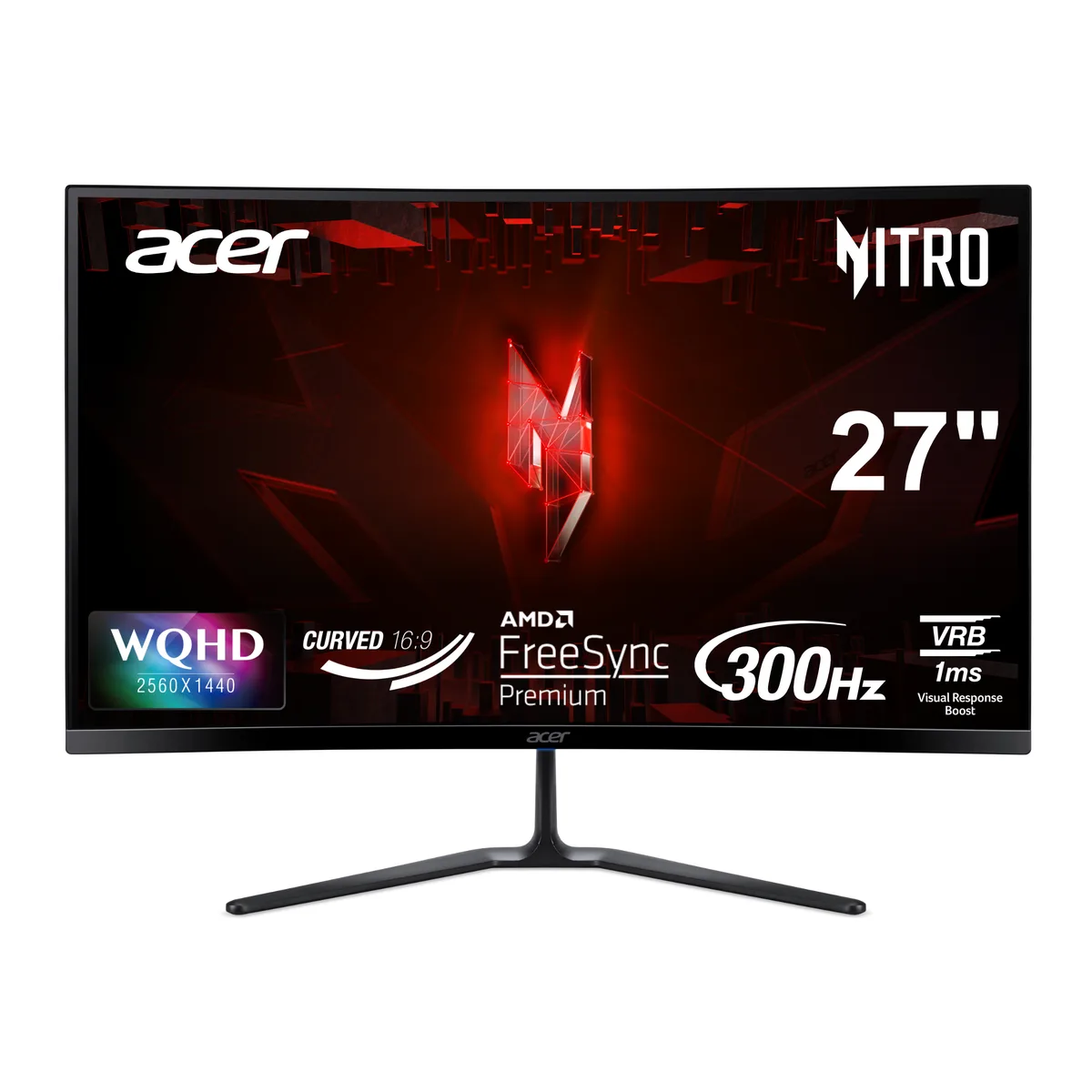 Acer America Acer America UM.HE0AA.F01 Nitro ED270U 27" 1500R curved WQHD 300Hz 1ms gaming monitor — product photo