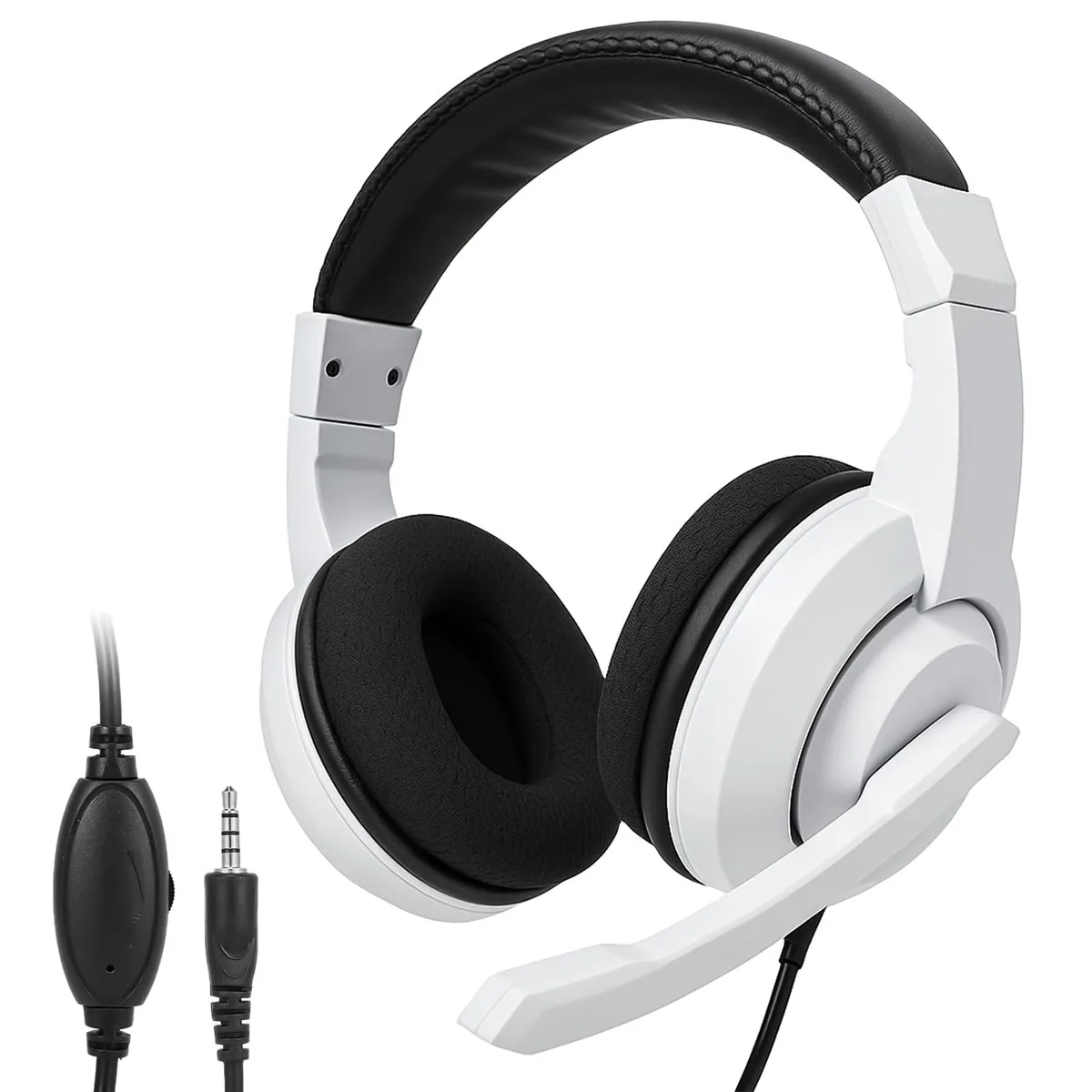  Plantronics L02 wired headset white 3.5mm 120° mic — product photo