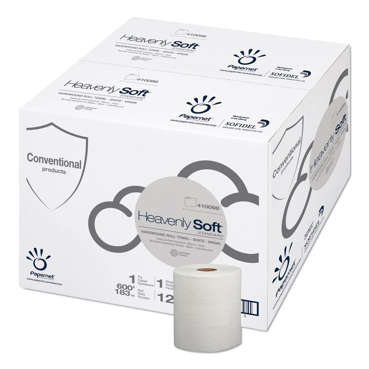 SOFIDEL AMERICA SOFIDEL AMERICA SOD410098 Papernet Hardwound Paper Towel 7.8" x 600 ft 12 Rolls Carton — product photo