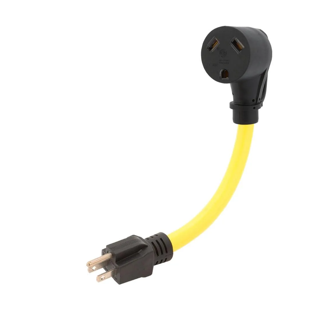 LORDWORLD LORDWORLD NEMA 5-15P to TT-30R Adapter 15A to 30A 10AWG 1ft — product photo