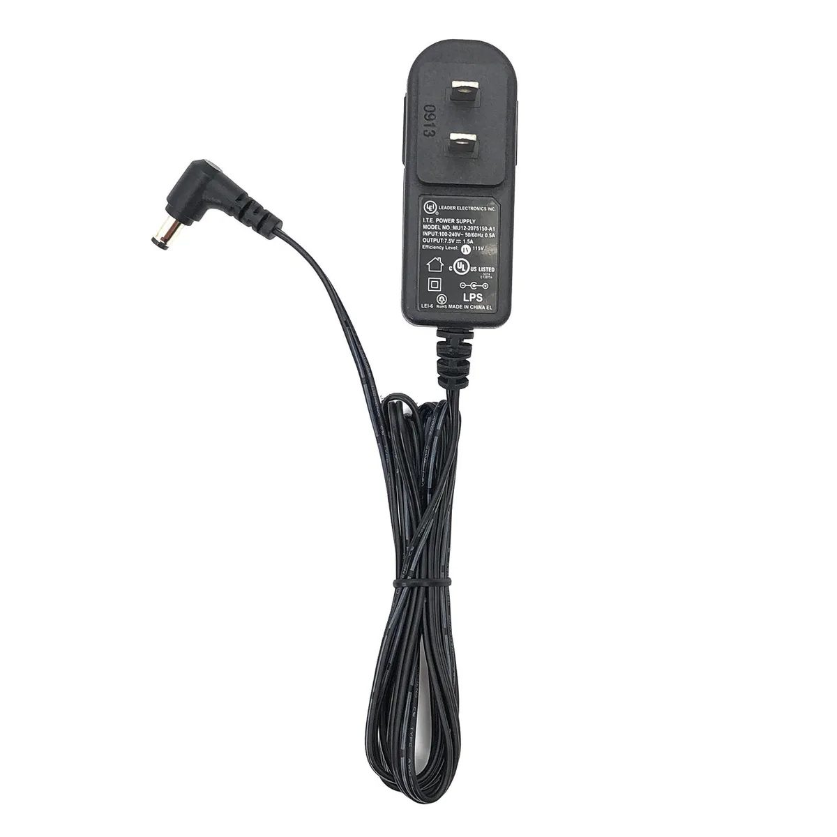 Lei Electronics Inc. Lei Electronics Inc. MU12-2075100-A1 power adapter 7.5V 1.5A — product photo