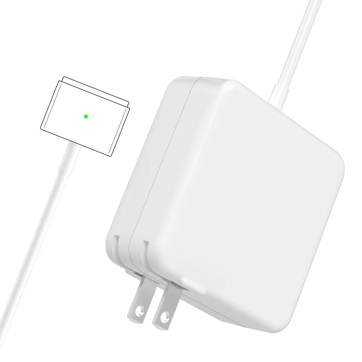  DELL 60W 2T-Tip Magnetic AC Adapter 16.5V 3.65A for MacBook Pro/Air 11/13-inch (2012-2017) — product photo