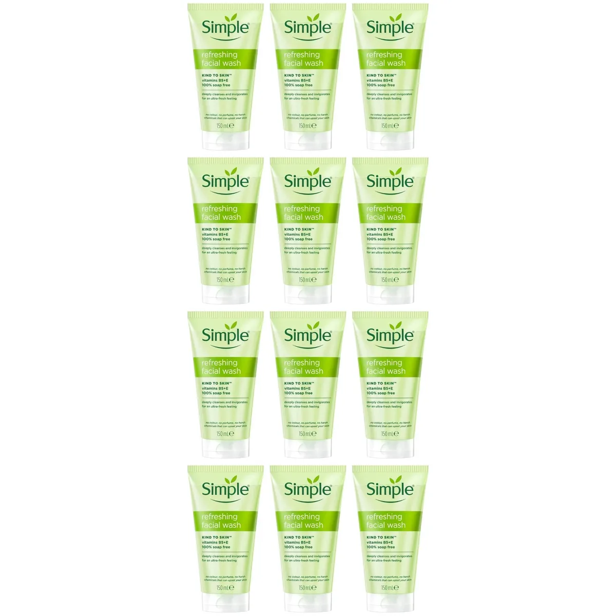 Real Simple Real Simple SP-52135011025214 Refresh Facial Wash Gel 150 ml 12-Pack skin care — product photo