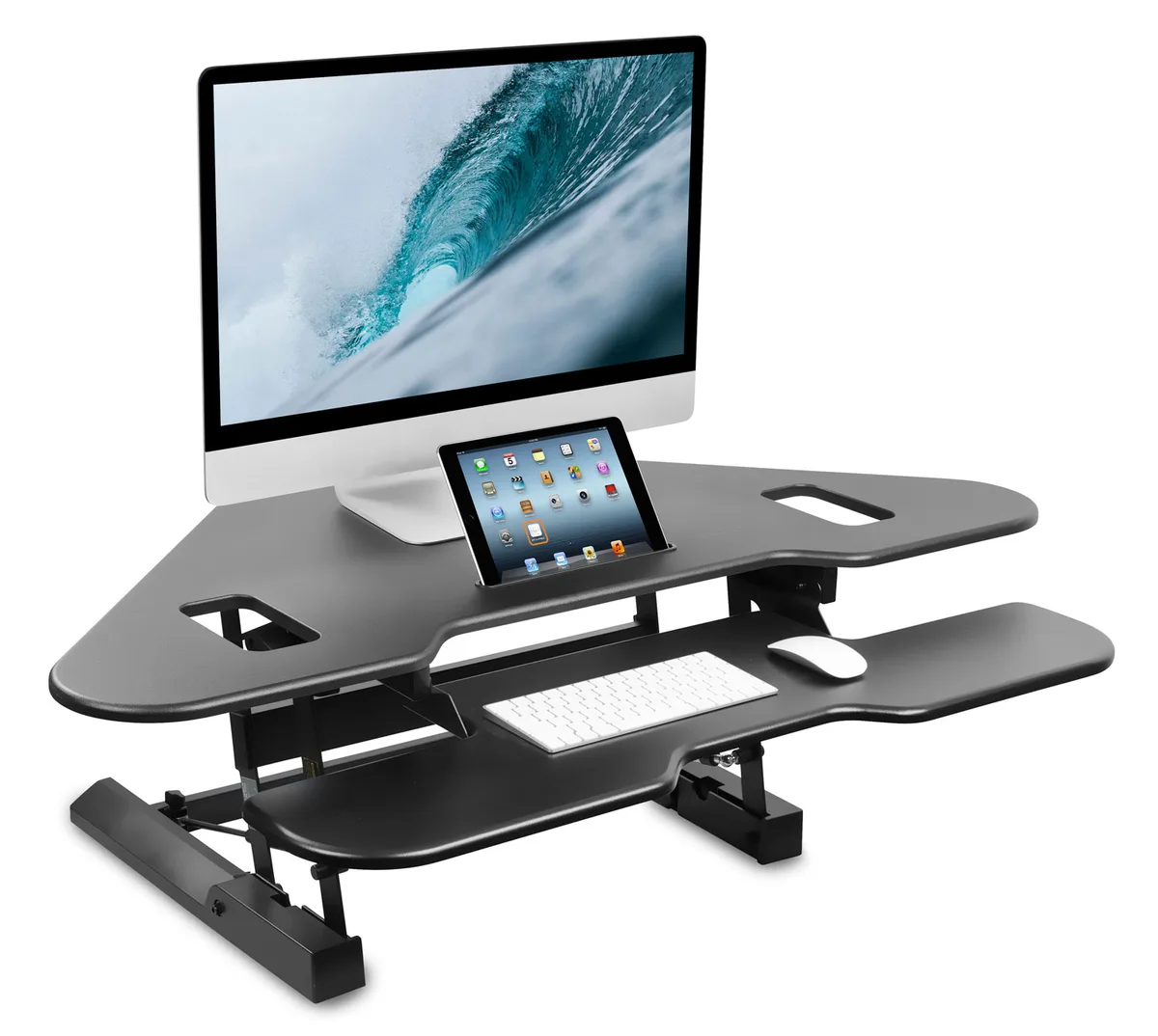 Mount-It Mount-It MI-7958 Corner Standing Desk Converter 48" office furniture — product photo