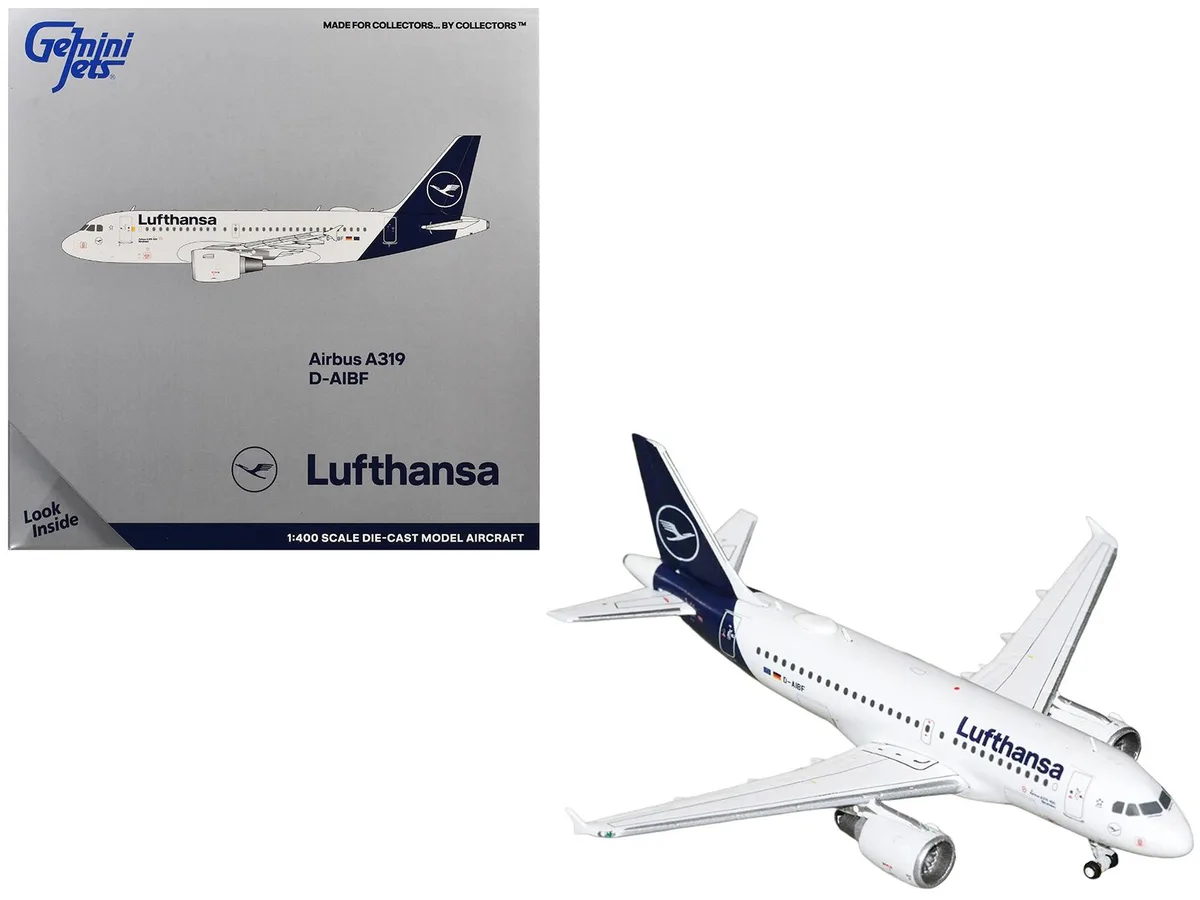 GeminiJets GeminiJets Airbus A319-100 Lufthansa D-AIBF 1/400 Diecast Hobby Collectible — product photo