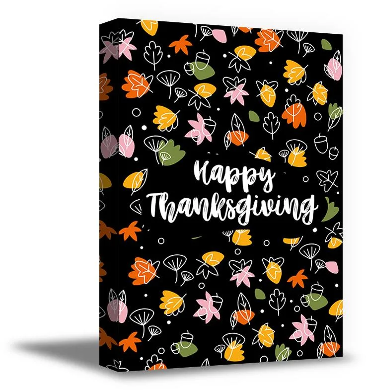 Awkward Styles Awkward Styles Thanksgiving Canvas Wall Art Colorful Foliage 8" x 10 — product photo