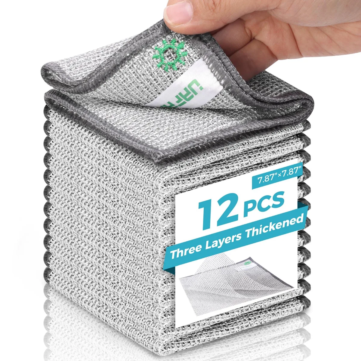  UAFAP Non Scratch Wire Dishcloth 12 Pack 7.87 x 7.87 in — product photo