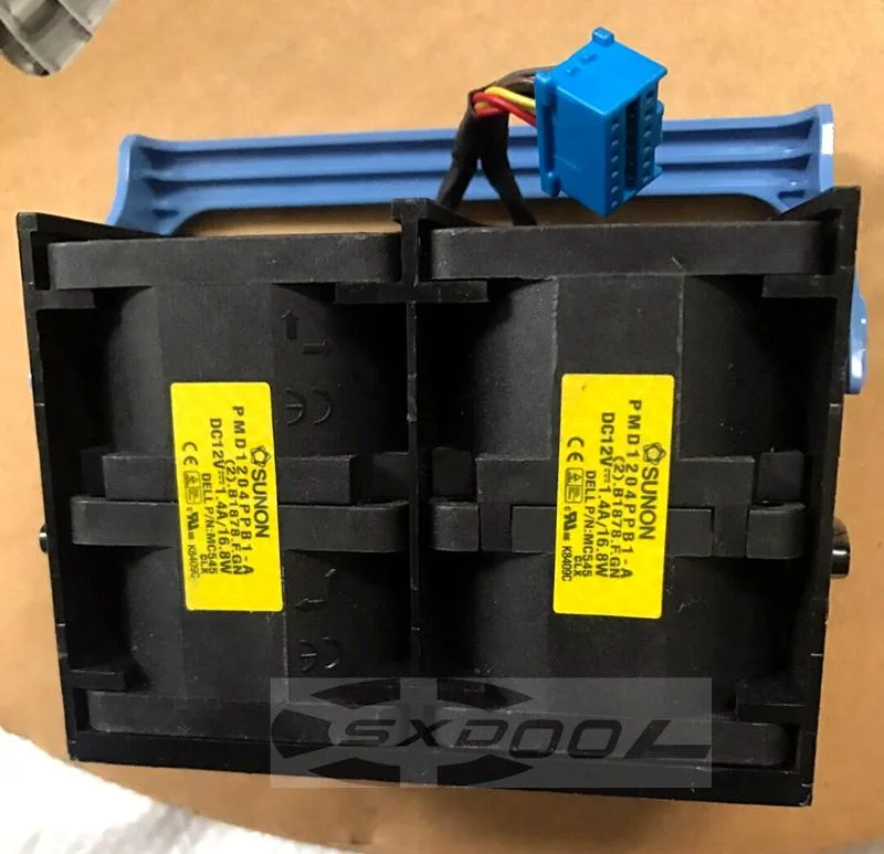SXDOOL SXDOOL PMD1204PPB1-A 12V 1.4A 16.8W 12-pin 2U case fan pair — product photo